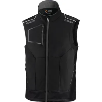 Pánská vesta SPARCO ILLINOIS TECH TW černá pánská softshell vesta XXL