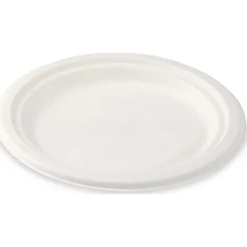 Jednorázové nádobí Talíř kulatý BIO cukrová třtina O 26 cm /50 ks