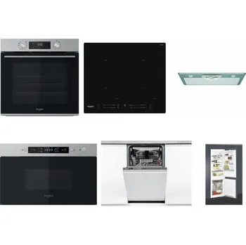 Set domácích spotřebičů WHIRLPOOL OMK58CU1SX + WHIRLPOOL WL S7260 NE + WHIRLPOOL AKR 650/1 IX + WHIRLPOOL MBNA910X + WHIRLPOOL WSIO 3O34 PFE X + WHIRLPOOL ART 65031