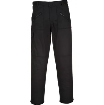 PORTWEST ACTION S887 / Kalhoty do pasu, extra prodloužené - černá UK 38/EU 54