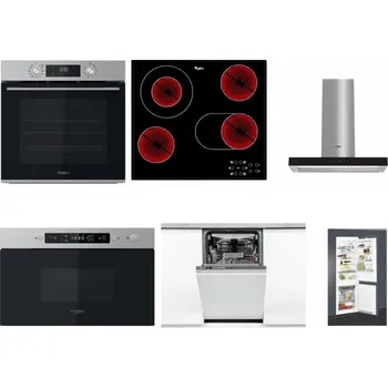 Set domácích spotřebičů WHIRLPOOL OMK58CU1SX + WHIRLPOOL AKT 8190/BA + WHIRLPOOL WHBS 62F LT K + WHIRLPOOL MBNA910X + WHIRLPOOL WSIO 3O34 PFE X + WHIRLPOOL ART 65031