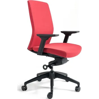 Kancelářská ergonomická židle BESTUHL J2 BP — více barev, bez podhlavníku Office Pro Červená 202