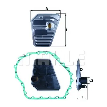 Hydraulický filtr KNECHT Hydraulický filtr, automatická převodovka HX167D