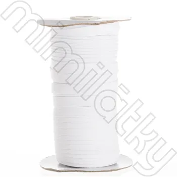 Textilní guma Pruženka galonová bílá 1cm