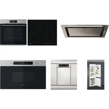 Set domácích spotřebičů WHIRLPOOL OMK58CU1SX + WHIRLPOOL AKT 8900 BA + WHIRLPOOL WCT3 64 FLB X + WHIRLPOOL MBNA910X + WHIRLPOOL WSBO 3O34 PF X + WHIRLPOOL ART 66112