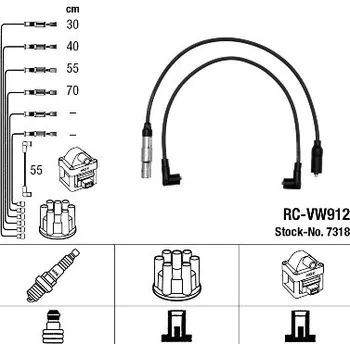 Zapalovací kabel NGK Sada kabelů pro zapalování 7318