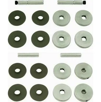 Dveřní kování TI - SPOJOVACÍ MATERIÁL Spojovací materiál pro pár madel - tloušťka madla 30 mm BN - Broušená nerez (16)