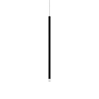 Lodes A-tube Nano Medium cluster, černé závěsné svítidlo s čirým kabelem, 3W LED 2700K, 60cm