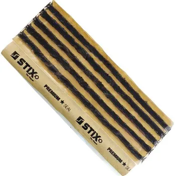 Příze Butylové kordy na opravu pneumatik 6 mm (8"/200 mm, černé) 5 ks - Stix