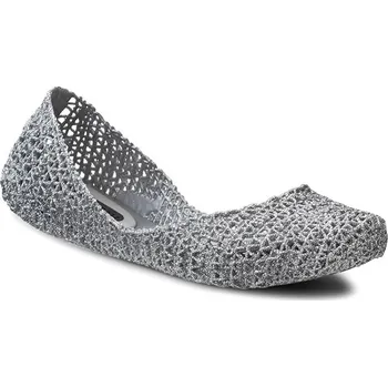 Dámské baleríny Melissa Campana Papel Silver Glitter 37