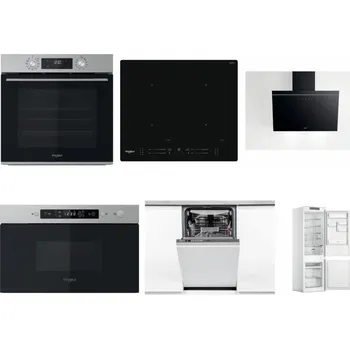 Set domácích spotřebičů WHIRLPOOL OMK58CU1SX + WHIRLPOOL WL S7260 NE + WHIRLPOOL AKR 62F LT K + WHIRLPOOL MBNA910X + WHIRLPOOL WSIO 3O34 PFE X + WHIRLPOOL WHC18 T311