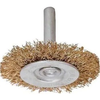 Drátěný kartáč Raider Kartáč kotoučový mosaz pr.100mm (4") se stopkou RD - TM-170106