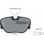 TEXTAR Sada brzdových destiček, kotoučová brzda 2117302