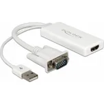 DeLOCK USB 2.0 adaptér, USB-A + VGA samec > HDMI samice