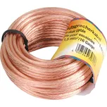 Reprokabel 10m 2x1,5mm2 transparentní Hama