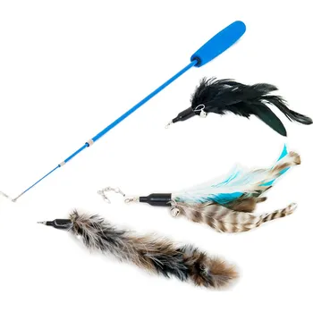 Hračka pro kočku Akinu Udice s pírky set III. hračka pro kočky