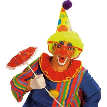 Klobouk pro klauna - s vlasy Barva: žlutá