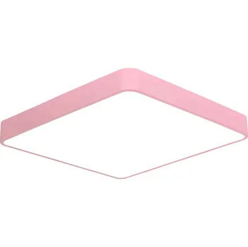 LED panel LEDSVITI OT-XDD-S400-PK-5000K Růžový stropní LED panel 400x400mm 24W denní bílá s čidlem