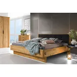 Dubová postel Denver - černé čelo Rozměr: 180x200