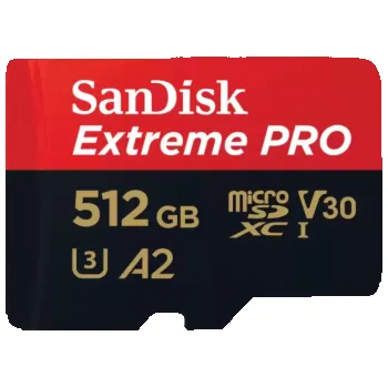 Paměťová karta SanDisk micro SDXC karta 512GB Extreme PRO (200 MB/s Class 10, UHS-I U3 V30) + adaptér