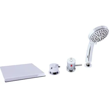 Vodovodní baterie RAV SLEZÁK Baterie termostatická vanová stojánková, s 2m hadicí a sprchou DT274.0P