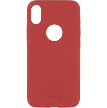 Pouzdro na mobilní telefon Tellur Cover Slim Synthetic Leather for iPhone X/XS red