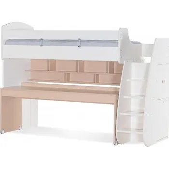 Postel Multifunkční postel II s výsuvným stolem Andy - béžová