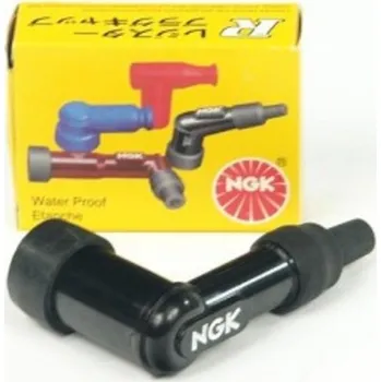 Zapalovací a žhavicí svíčka NGK fajfka na zapalovací svíčky ebonitová ohnutá (90) barva černá (NR 8051) (NGK fajfka na zapalovací svíčky ebonitová ohnutá (90) barva černá (NR 8051))