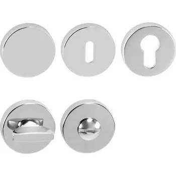 Dveřní kování TI - ROZETA - R rozety WC OC - Chrom lesklý (03)