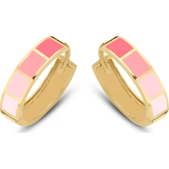 Náušnice CO88 dámské ocelové náušnice kruhy s glazurou C88CE-70489