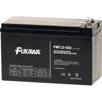 Záložní baterie FUKAWA Akumulátor FW 7.2-12 F1U (12V / 7,2Ah); 12341 FUKAWA olověná baterie FW 7,2-12 F1U do UPS APC/ AEG/ EATON/ Powerware/ 12V/ 7,2 Ah/ životnost 5 let/ Faston F1-4,7mm