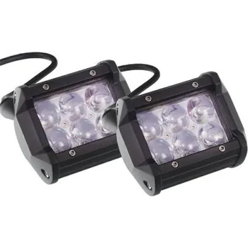 Přídavný světlomet LED pracovní světlo 6 LED 2-řady - sada 2ks