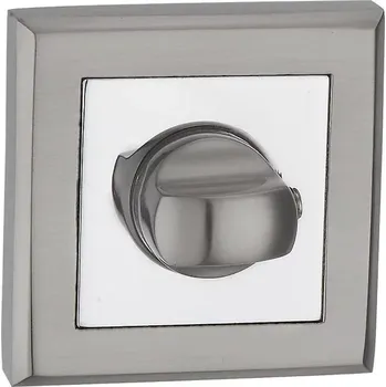 Dveřní kování Štít hranatý E8 na WC nikl/černý