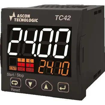Elektronická součástka Univerzální časovač - čítač - omezovač výkonu Ascon Tecnologic TC42 HLRR