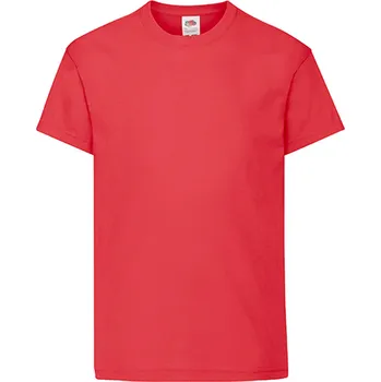 Chlapecké tričko Fruit of the Loom Dětské tričko Fruit of the Loom Original Červená 164 (13-14)