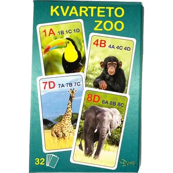 mariášová karta Kvarteto ZOO
