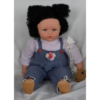 Panenka Susi - holčička v modrých kalhotách od firmy Lamagik ze Španělska (Španělská panenka Susi - 47 cm)