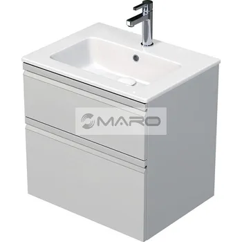 Koupelnový nábytek Smart40 Neo Skříňka se 2 zásuvkami s umyvadlem 60 x 46 cm bílá lesk, NEO 60 2Z A0016