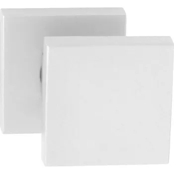 Dveřní kování TI - MADLO - HR 1924Q bez spodní rozety, madlo pevné pravé ks WS - Bílá matná (152)