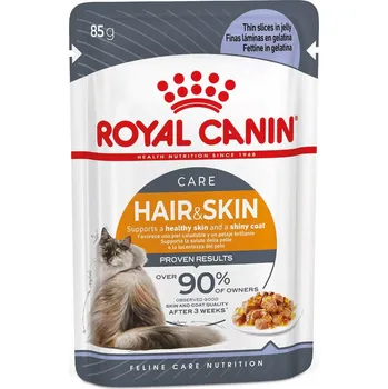 Krmivo pro kočku ROYAL CANIN Intense Beauty v želé pro krásnou srst 48 × 85 g