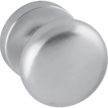 Dveřní kování TI - KOULE - R 589 bez spodní rozety, koule pevná ks OCS - Chrom broušený (96)