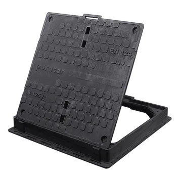 Čistička odpadních vod Litinový poklop TETRA 1000 x 1000 mm - D 400 - vodotěsný