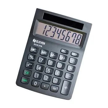 Kalkulačka Eleven Kalkulačka ECC210, černá, stolní, osmimístná, solární napájení (ECC-210)