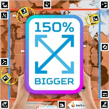 Robot Kai´s Education - Kai´s Clan - AR a VR podložka Mars Discovery (XL velikost) Kai´s Education KAI-MAT-MARS1-XL