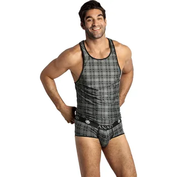 Dámská erotická souprava Pánský top Balance top - Anais šedá XXXL