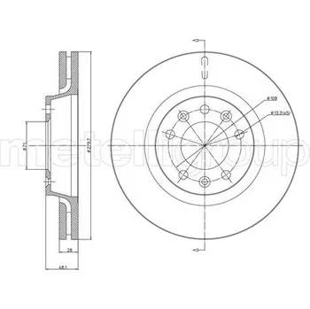 Brzdový kotouč Brzdový kotouč METELLI 23-0887C