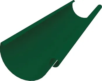 Okap PREFA Okapový půlkulatý žlab mechově zelený 100 x 6000 mm 