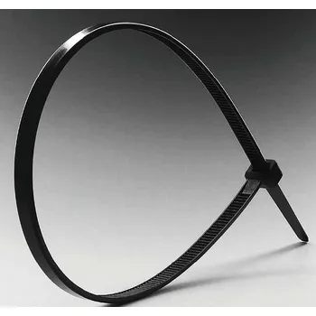 Stahovací páska Plastové pásky stahovací balení po 100 ks , černá, 3,6mm x 200mm