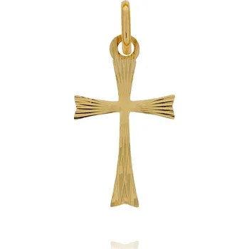 Přívěsek Zlatý křížek se zdobením