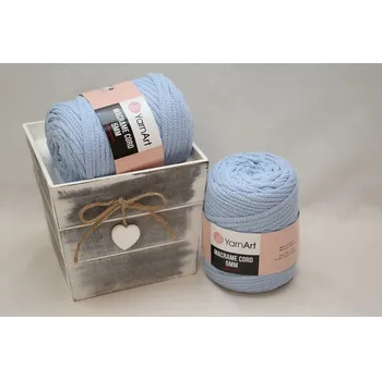 Galanterie Macrame Cord 5 mm 760 světle modrá